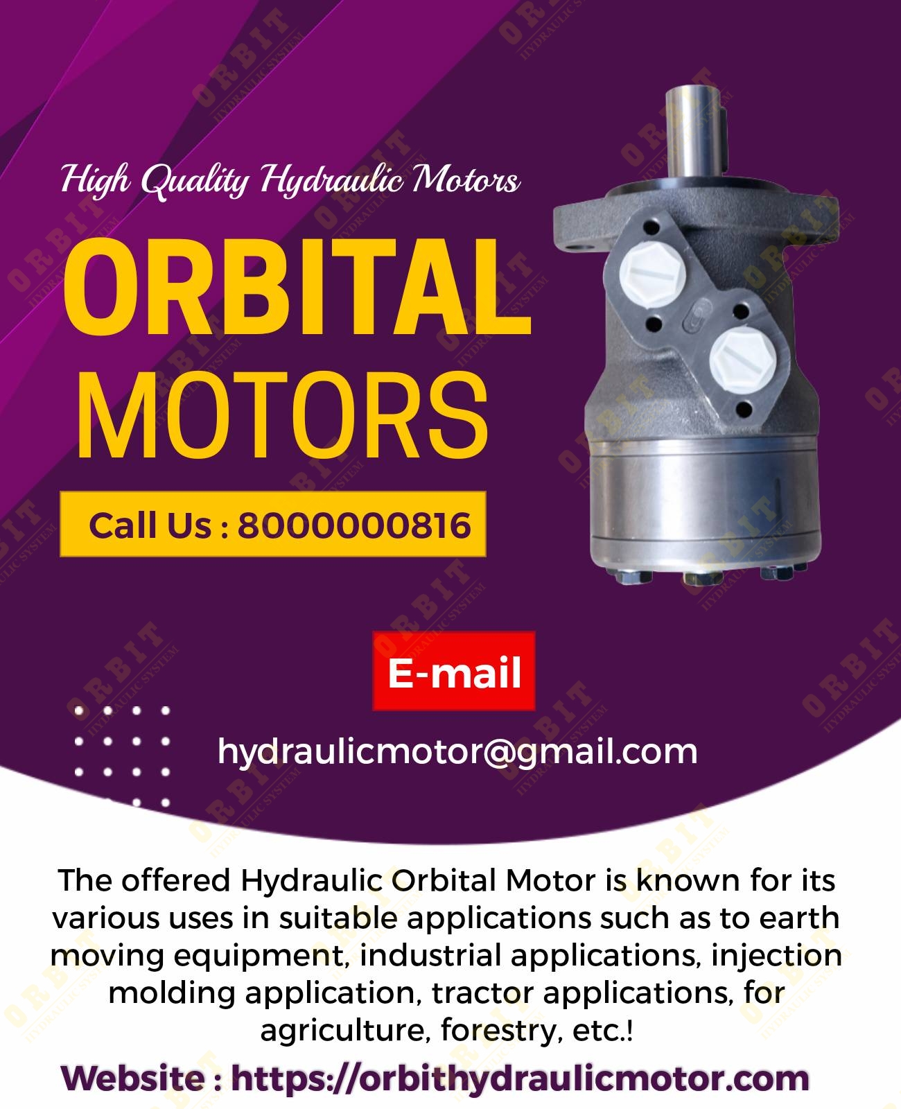 Danfoss OMM OMP OMR OMS Hydraulic Motor OMH-400 151H1015 White Hydraulic Motor In Ahmedabad Mumbai Pune Nashik Indore Jaipur Delhi Kolkata Vasai Thane Coimbatore India